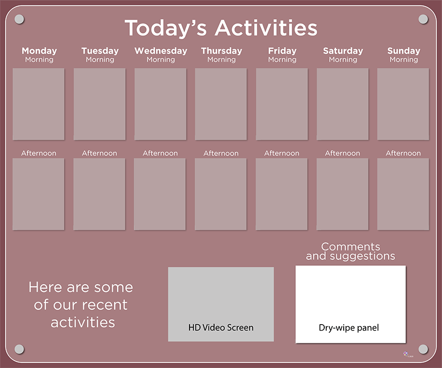 Activities Calendar - Premium 14 pocket design