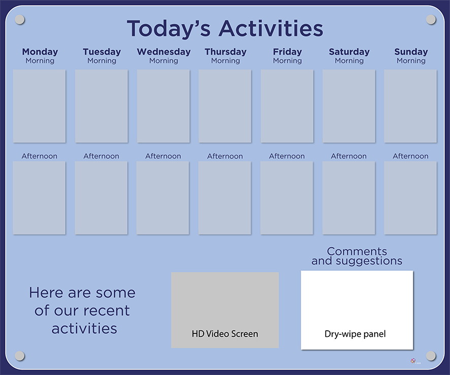 Activities Calendar - Premium 14 pocket design