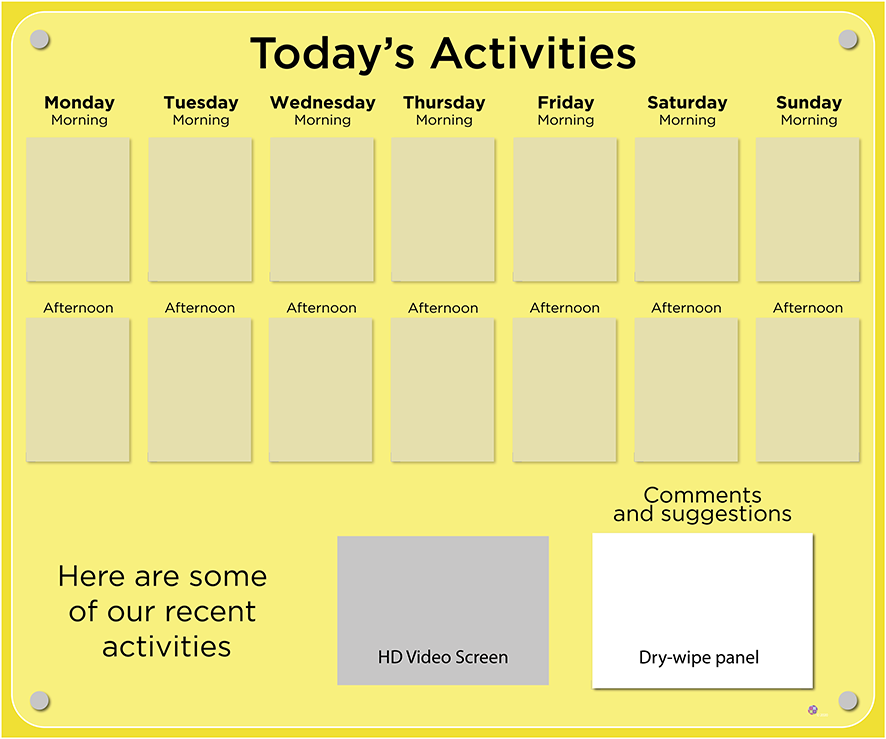 Activities Calendar - Premium 14 pocket design