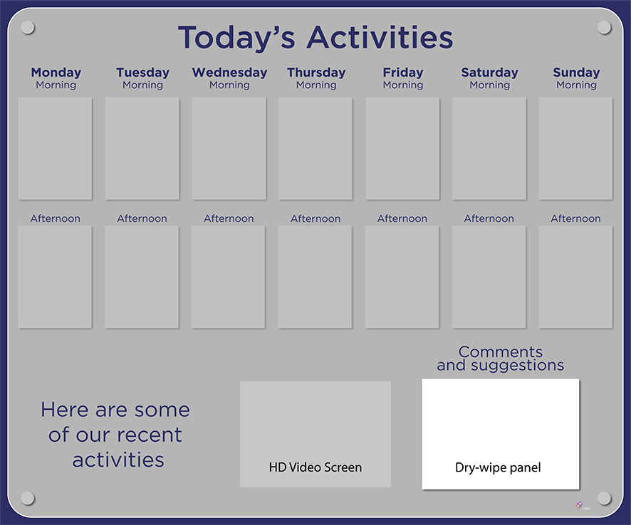 Activities Calendar - Premium 14 pocket design