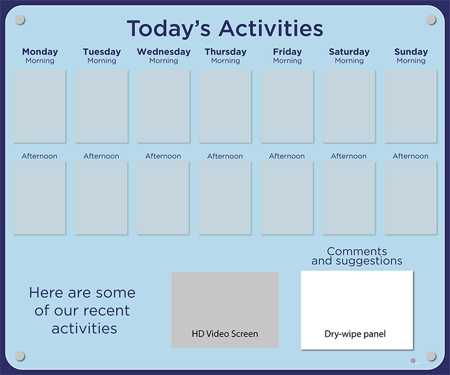 Activities Calendar - Premium 14 pocket design