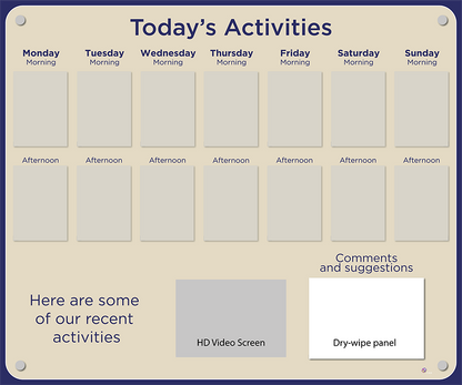 Activities Calendar - Premium 14 pocket design