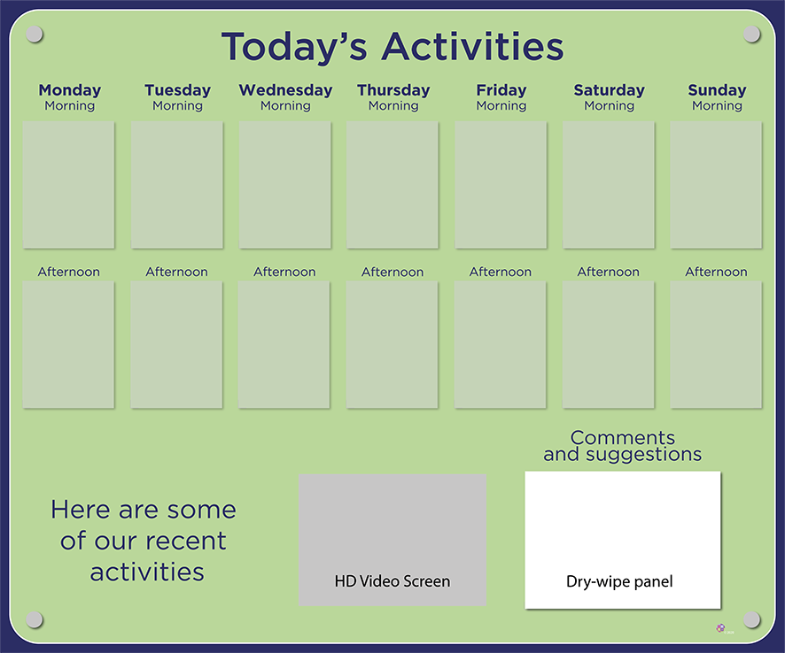 Activities Calendar - Premium 14 pocket design