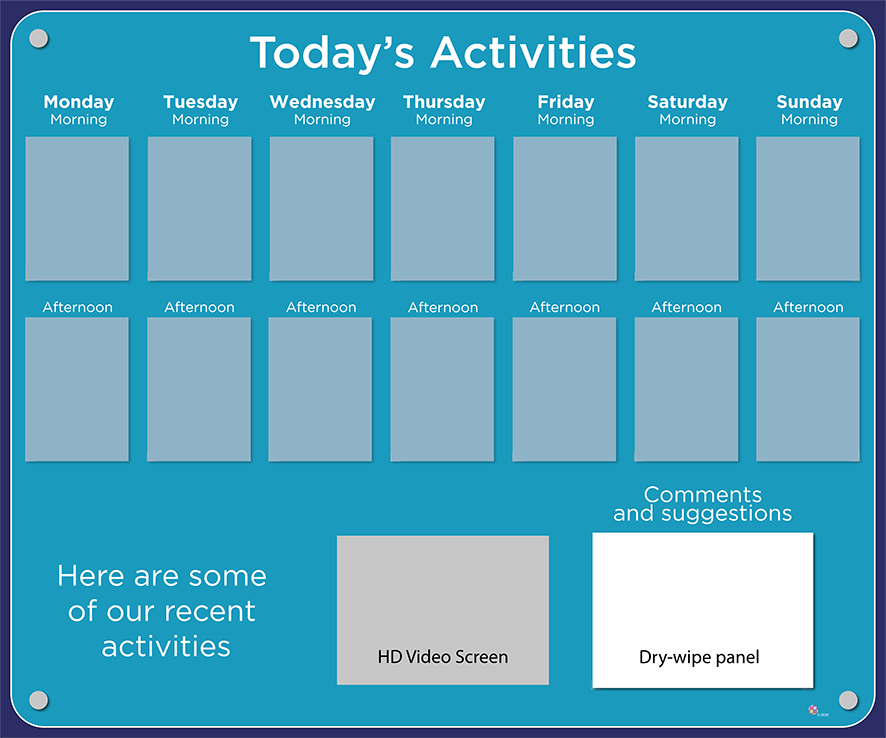 Activities Calendar - Premium 14 pocket design