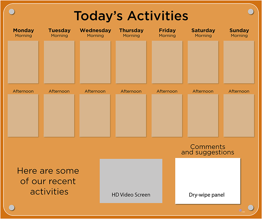 Activities Calendar - Premium 14 pocket design