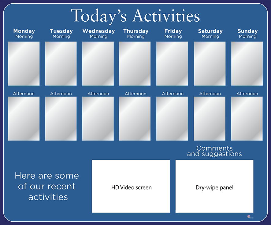 Activities Calendar - Premium 14 pocket design