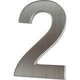 Door furniture, brushed silver and gold door numbers for alzheimer's and dementia care home The Care Home Designer 