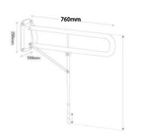 Grab rails - Drop down, double arm support bars, Toilet and Bathroom, The Care Home Designer