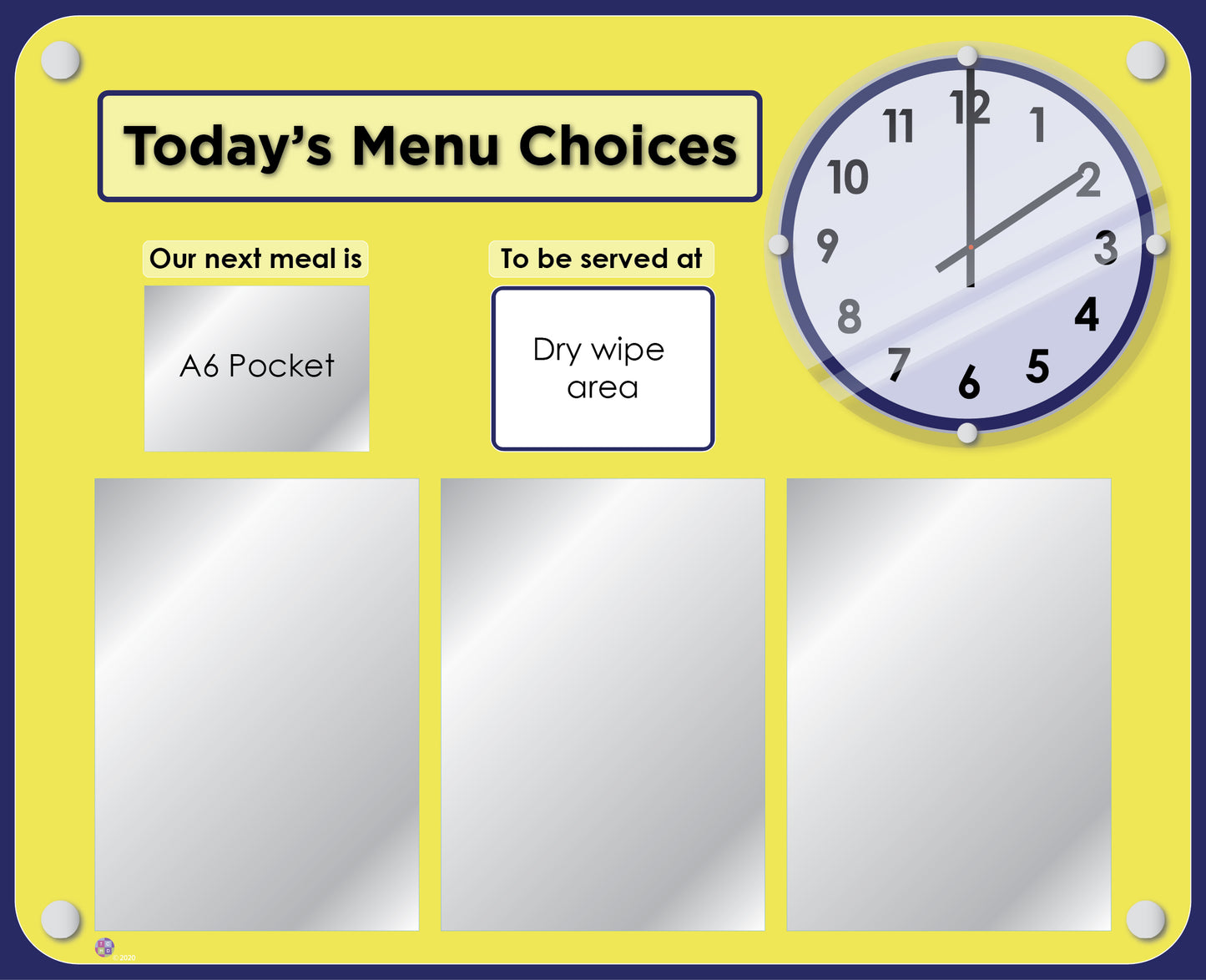 Menu display boards